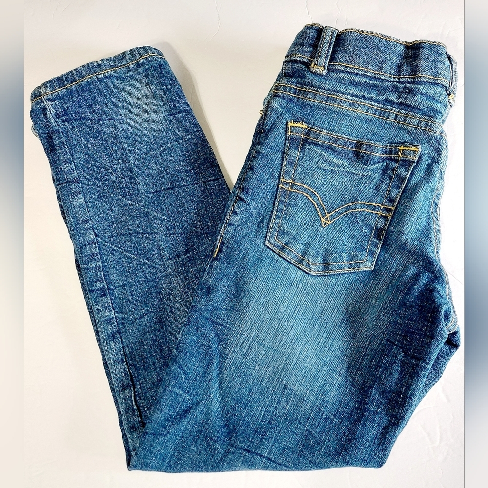 Levi Strauss 502 Regular Taper Adjustable Waist Denim Jeans 7 Regular